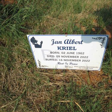 KRIEL Jan Albert 1962-2022