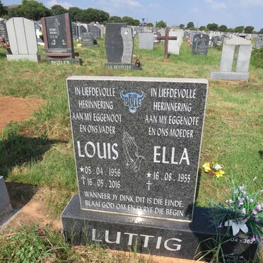 LUTTIG Louis 1956-2016 & Ella 1955-