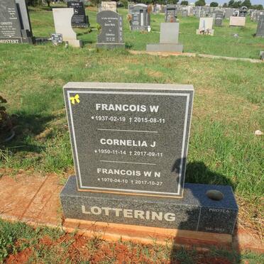 LOTTERING Francois W. 1937-2015 :: LOTTERING Cornelia J. 1950-2017 :: LOTTERING Francois W.N. 1970-2017