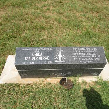 MERWE Gerda, van der 1966-2021