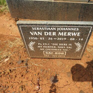 MERWE Sebastiaan Johannes, van der 1950-2019