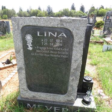 MEYER Lina 1954-2019