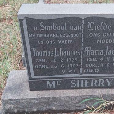 MCSHERRY Thomas Johannes 1929-1972 & Maria Jacoba 1929-1982