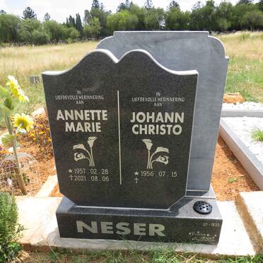 NESER Johann Christo 1956- & Annette Marie 1957-2021