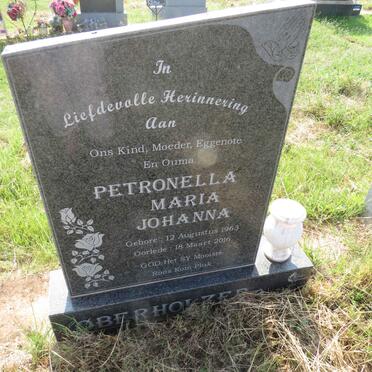 OBERHOLZER Petronella Maria Johanna 1963-2016