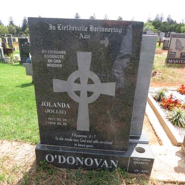 O'DONOVAN Jolanda 1971-2018