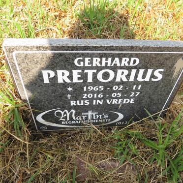 PRETORIUS Gerhard 1965-2016