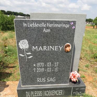 PLESSIS Mariney, du nee KOEKEMOER 1970-2019