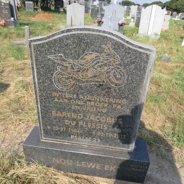 PLESSIS Barend Jacobus, du 1984-2015