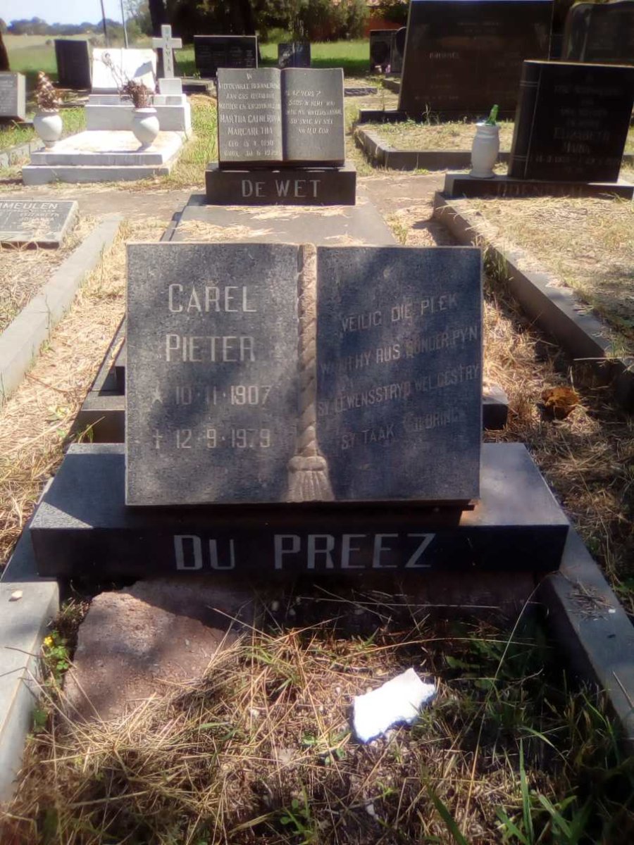 PREEZ Carel Pieter, du 1907-1979