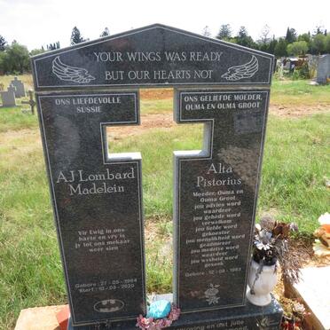 PISTORIUS Alta 1963- :: LOMBARD A.J. 1984-2020
