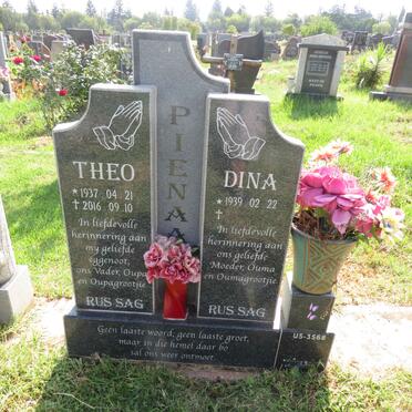 PIENAAR Theo 1937-2016 & Dina 1939- 