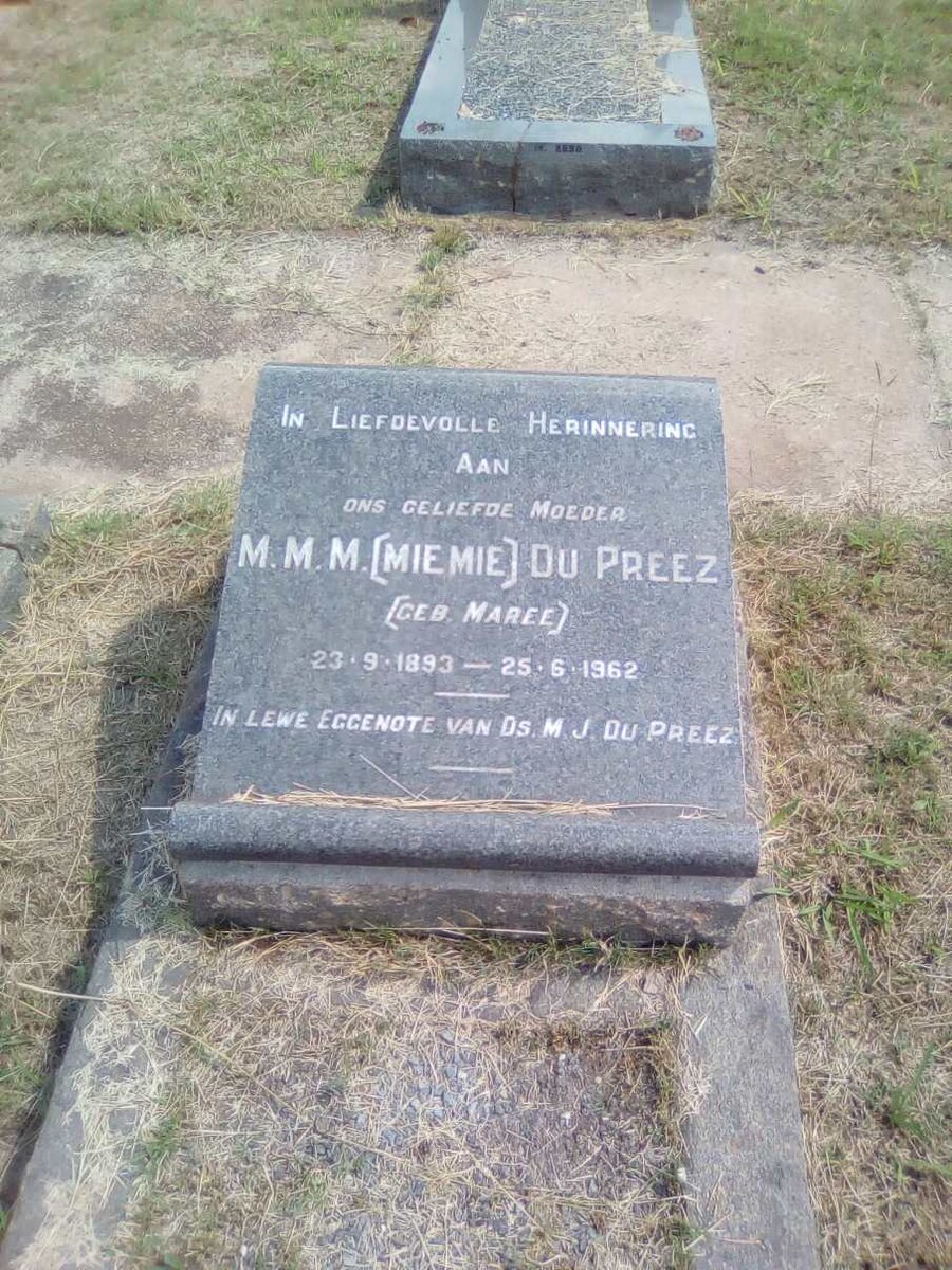 PREEZ M.M.M., du nee MAREE 1893-1962