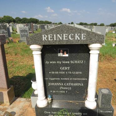 REINECKE Gert 1934-2016 & Johanna Catharina 1934- 