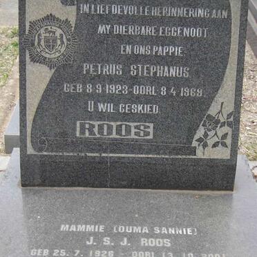 ROOS Petrus Stephanus 1923-1969 & J.S.J. 1926-2001