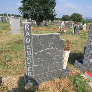 RADEMEYER Wynand 1955- & Joey 1954-2016