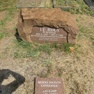 ROUX Raymond, le 1923-1965 & Muriel Jocelyn Constance 1919-2009 