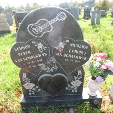 SCHALKWYK Vernon Peter, van 1957-2016 & Nicolien PRUIS 1957-
