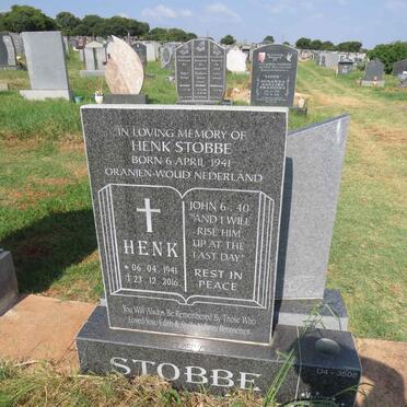 STOBBE Henk 1941-2016