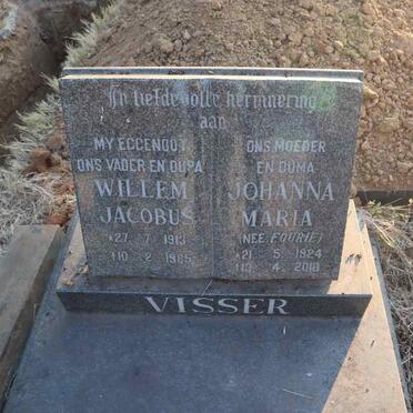 1VISSER Willem Jacobus 1913-1985 & Johanna Maria FOURIE 1924-2010