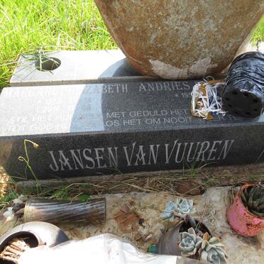 VUUREN Andries Johannes, Jansen van 1957- & Margaret Elizabeth 1959-2016 _1