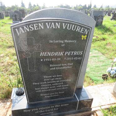 VUUREN Hendrik Petrus, Jansen van 1951-2015 