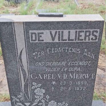 VILLIERS Carel v.d. Merwe, de 1899-1972