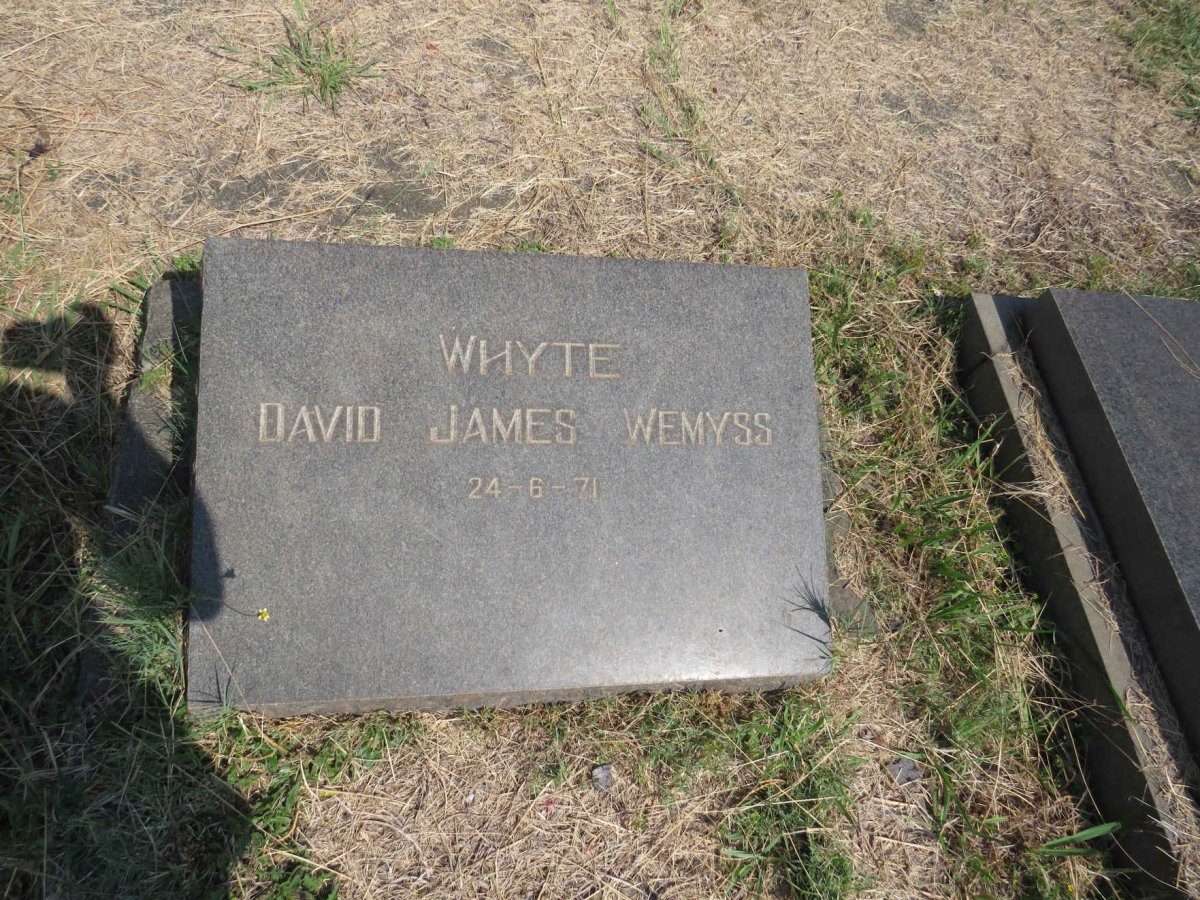 WHYTE David James Wemyss -1971