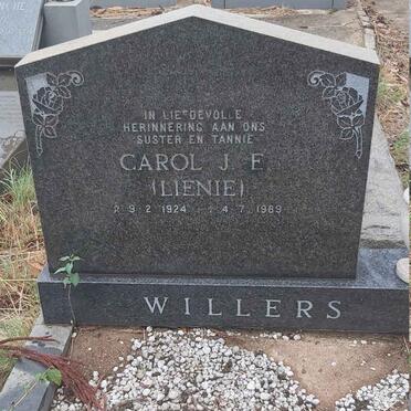WILLERS Carol J.E. 1924-1989