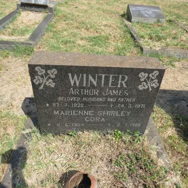 WINTER Arthur James 1932-1971 & Marienne Shirley Cora 1934-1996