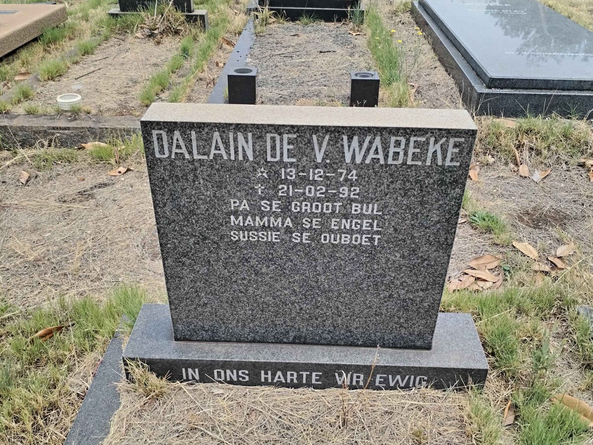 WABEKE Dalain de V. 1974-1992