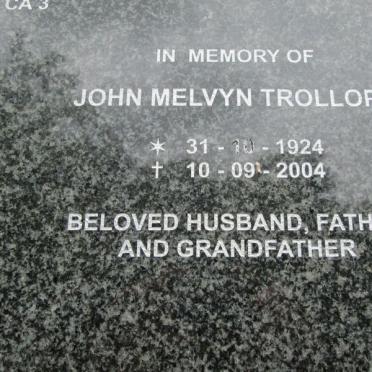 TROLLOPPE John Melvyn 1924-2004