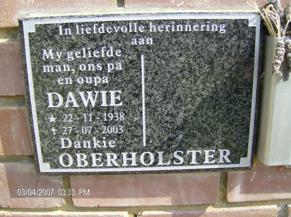 OBERHOLSTER Dawie 1938-2003