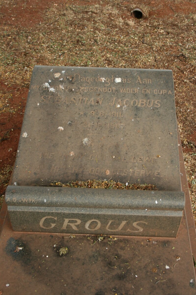 CROUS Sebastian Jacobus 1911-1967