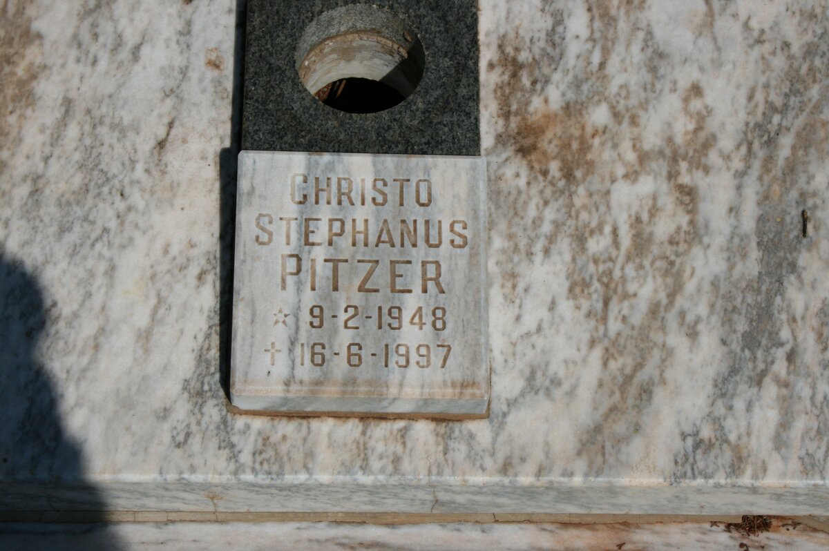 PITZER Christo Stephanus 1948-1997