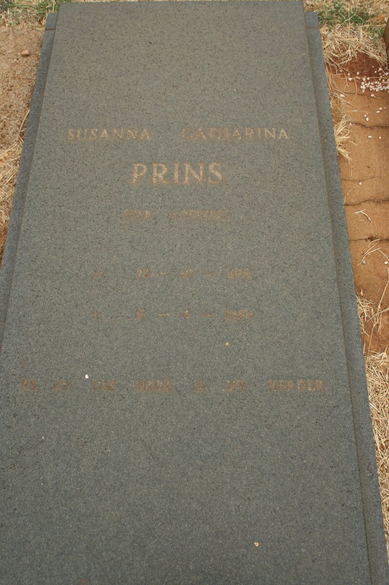 PRINS Susanna Katharina 1910-1988