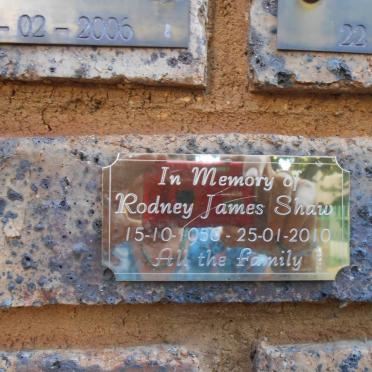SHAW Rodney James 1950-2010
