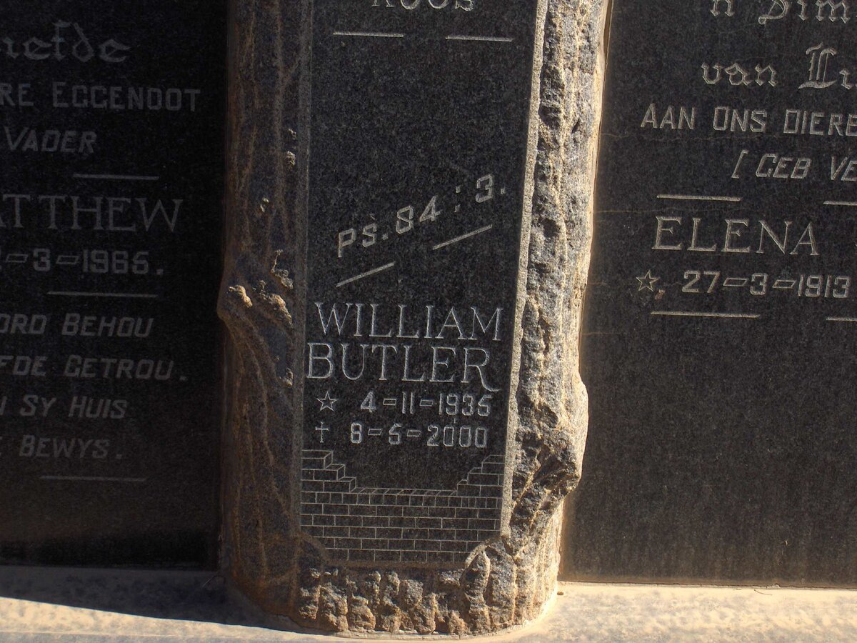 BUTLER William 1935-2000