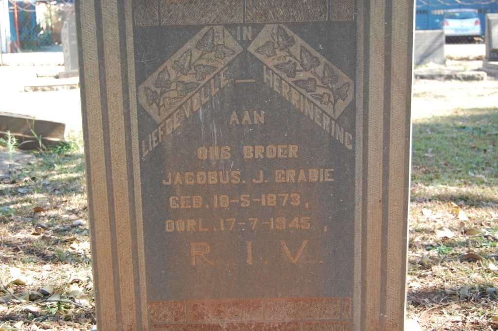 GRABIE Jacobus J. 1873-1945