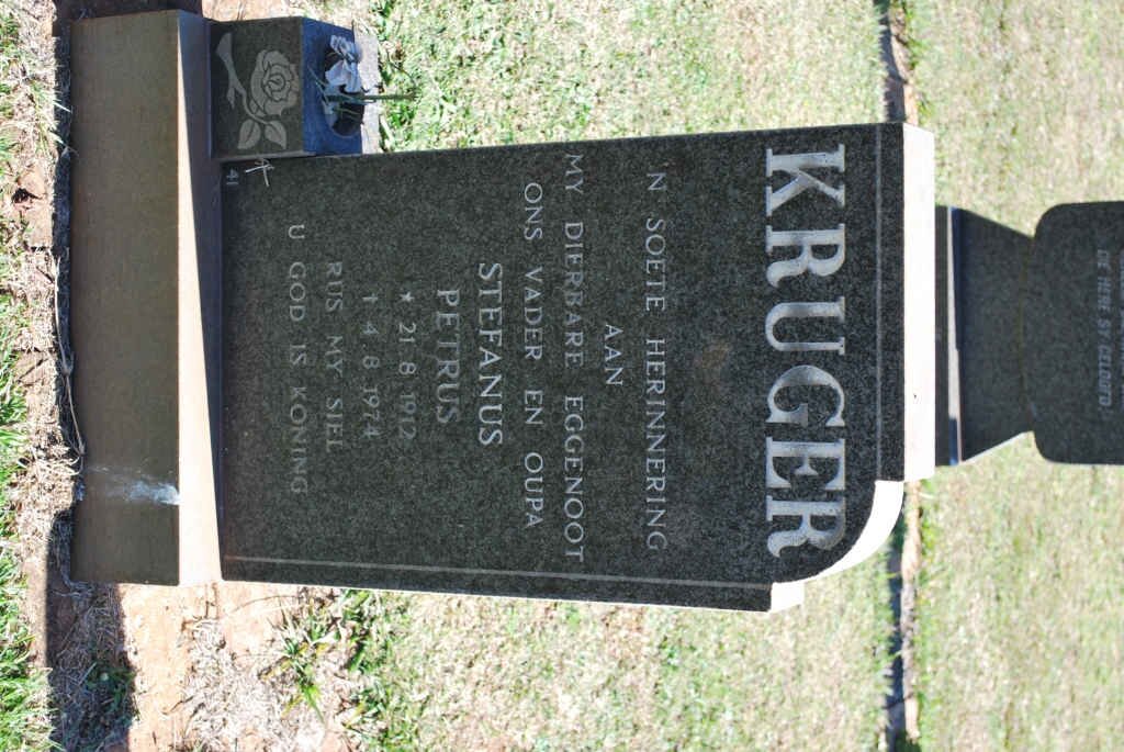KRUGER Stefanus Petrus 1912-1974
