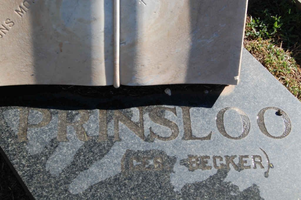 PRINSLOO ? nee BECKER 1901-196?