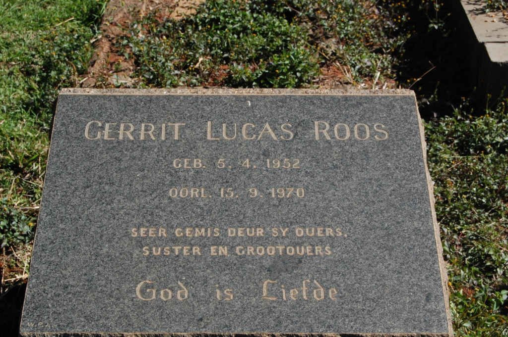 ROOS Gerrit Lucas 1952-1970