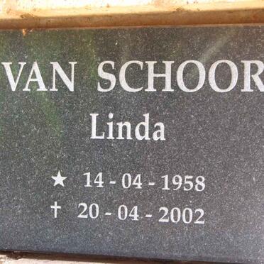 SCHOOR Linda, van 1958-2002