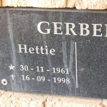 GERBER Hettie 1961-1998