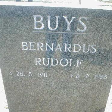 BUYS Bernardus Rudolf 1911-1985