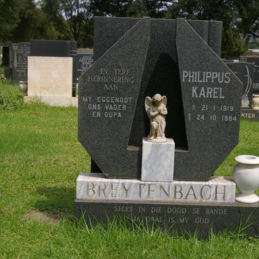BREYTENBACH Philippus Karel 1919-1984