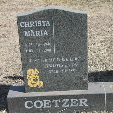 COETZER Christa Maria 1946-2001