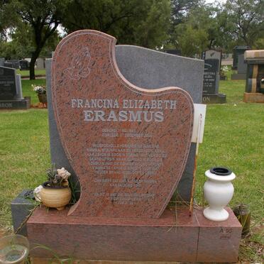 ERASMUS Francina Elizabeth 1943-2004