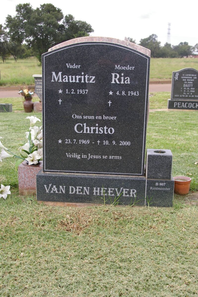 HEEVER Mauritz, van den 1937- &amp; Ria 1943- :: VAN DEN HEEVER Christo 1969-2000
