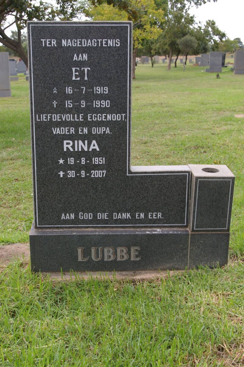 LUBBE ET 1919-1990 :: Rina 1951-2007